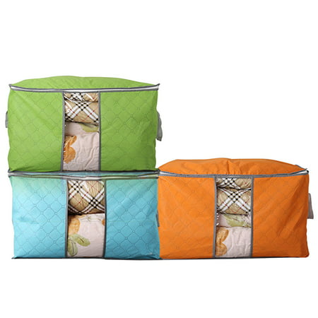 Large Storage Bag Clothes Quilt Bedding Duvet Laundry Pillows Blanket Box Zipped
